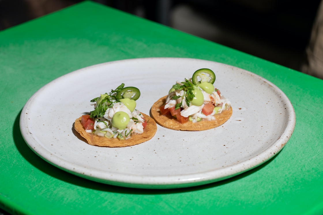 Festive Crab Tostadas
